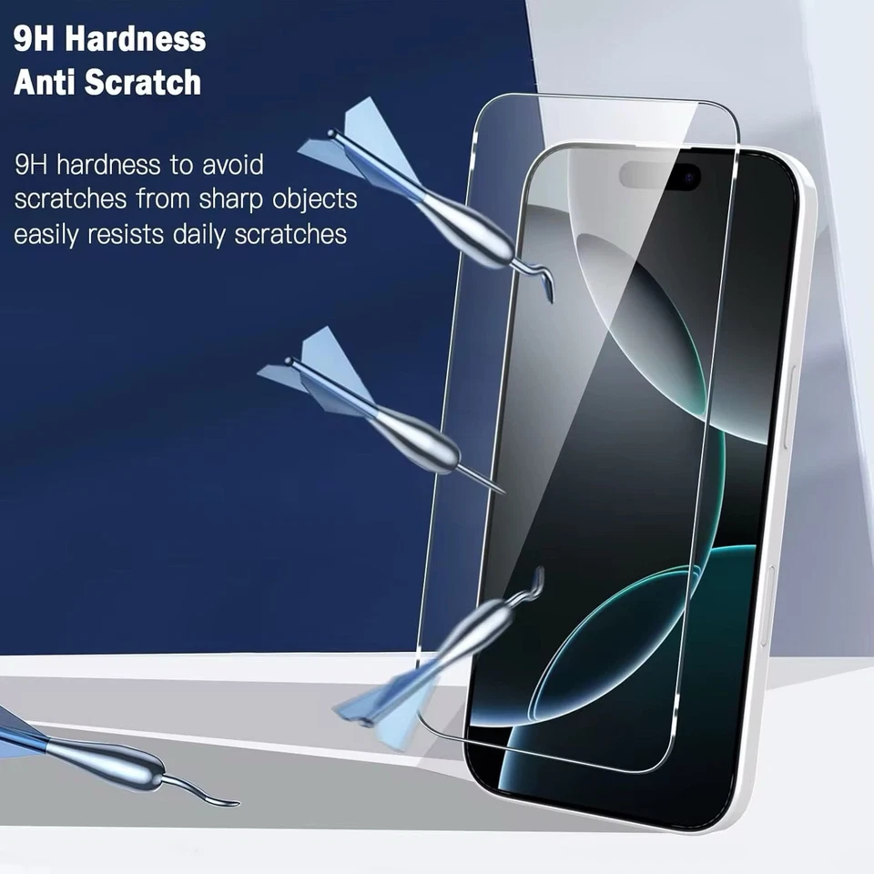 Tempered Glass Screen Protector for iPhone 16 Pro Max 2 Pack - Image 4 of 4