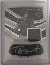 2023 Immaculate Tyson Bagent Rookie Eye Black RC Jersey Auto #/99