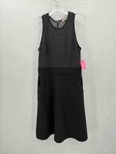 Pre-Owned Loft Black Size 4 Knee Length Sleeveless Dress