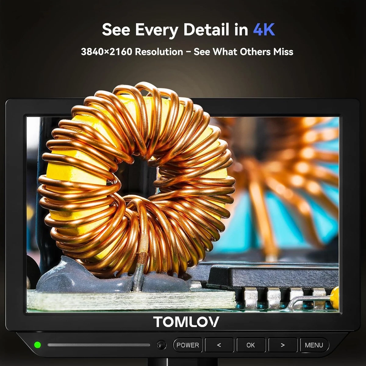 Microscopio digital de soldadura con enfoque automático TOMLOV 52MP 4K 2000x HDMI