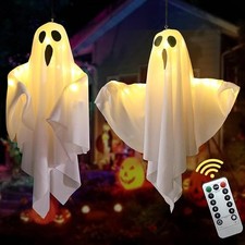 Halloween Hanging Floating Ghost Decorations Ghost Lights with Remote Control