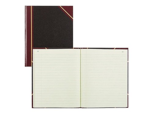 Texhide Serie Record Book, 10.375 x 8.375" Nero, 150 Pagine (56211), Nero/B... - Foto 4 di 4