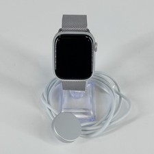 Apple Watch Series 9 41mm Silver Aluminum GPS w/ Milanese Loop - Excellent