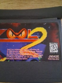  Zool 2 - Atari Jaguar 1994 - Cartridge Only - Tested Working