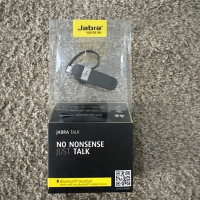 NEW Jabra TALK Silver/Black Ear-Hook Headsets HD Voice Technology