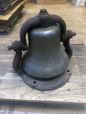 Vintage Original Locomotive Train Bell Pneumatic Steam Engine Trans Device