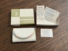 Vintage Princess Gardner Rainbow Edge Key Case in Original Box
