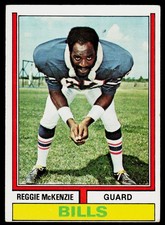 Reggie McKenzie, 1974 Topps, #314, Buffalo Bills, RC
