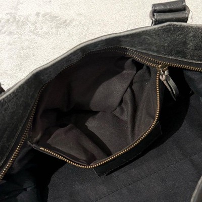 BALENCIAGA Classic Part Time 2way Leather Bag Black Mirror 168028