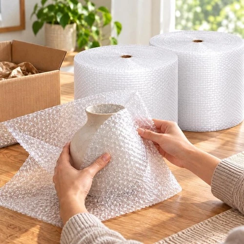 1/8" Small Bubble Cushioning Wrap Padding Roll 700'x 12" Wide Perf 12" 700FT image 5