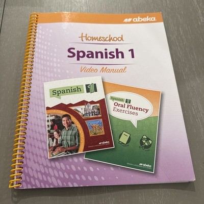 Abeka Spanish 1 Homeschool Video Manual (2021) - VERY GOOD