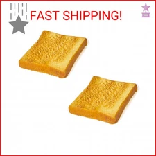 LONG XIN SERIES 2PCS 4.33 Inches Artificial Simulation Bread Fake Toast Slice Li