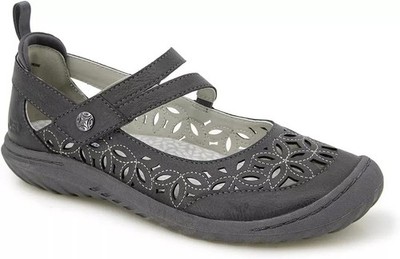 JBU by Jambu Women's Bellerose Encore Mary Jane Comfort Sandals - Charcoal 