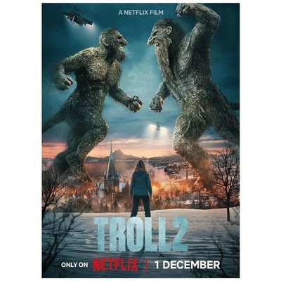 Troll 2 Netflix Giant Monster Fantasy Movie Art Poster