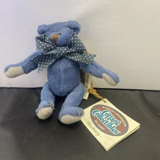 Cottage Collectibles By Ganz Miniature Plush Bear 5” Bluebeary