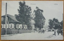 AK Lida Postamt Belarus Feldpost 1916 Weißrussland Feldpost Minsk