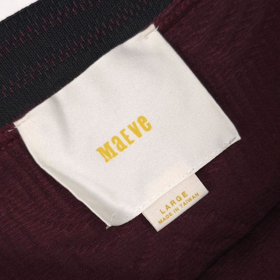 Falda Lápiz ANTHROPOLOGIE Maeve Talla GRANDE Abertura Jacquard Arándano Vino Pull On Foto 2 de 4