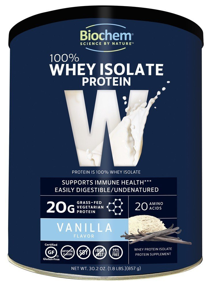 Biochem 100 Whey Protein-Vanilla 18 фунта порошка 12190₽