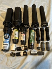 Sprinkler Heads Lot - Hunter Pro Spray, Rain Bird & Toro; Rotors & Pop Ups