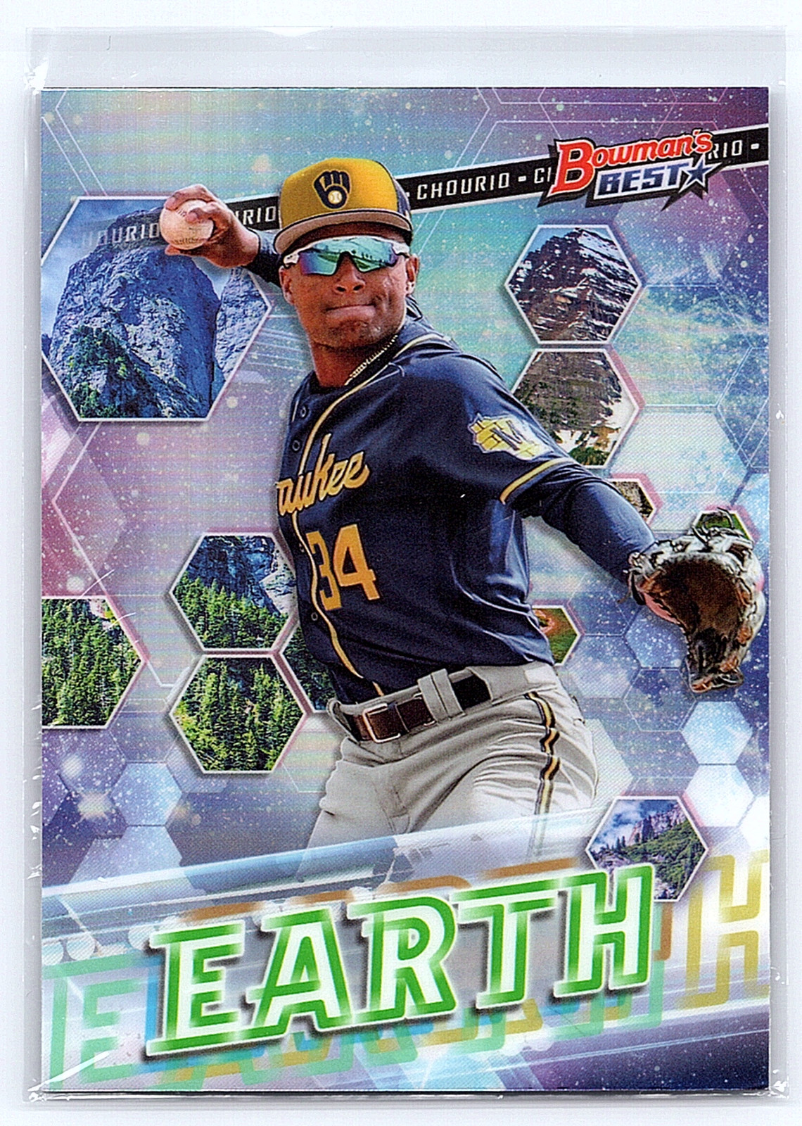 2022 Jackson Chourio Bowman's Best #EE-14 Elements Of Excellence Brewers NM