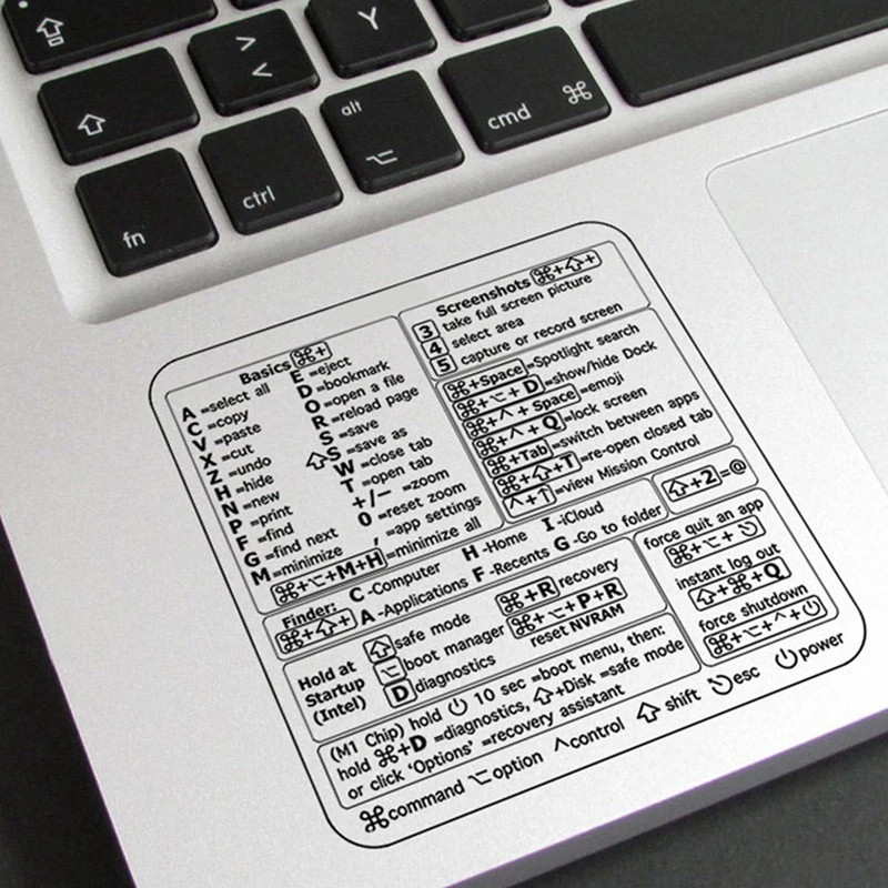 Reference Keyboard Shortcut Stickers PC Laptop Desktop Short Cut Sticker2614 - Image 2 of 4