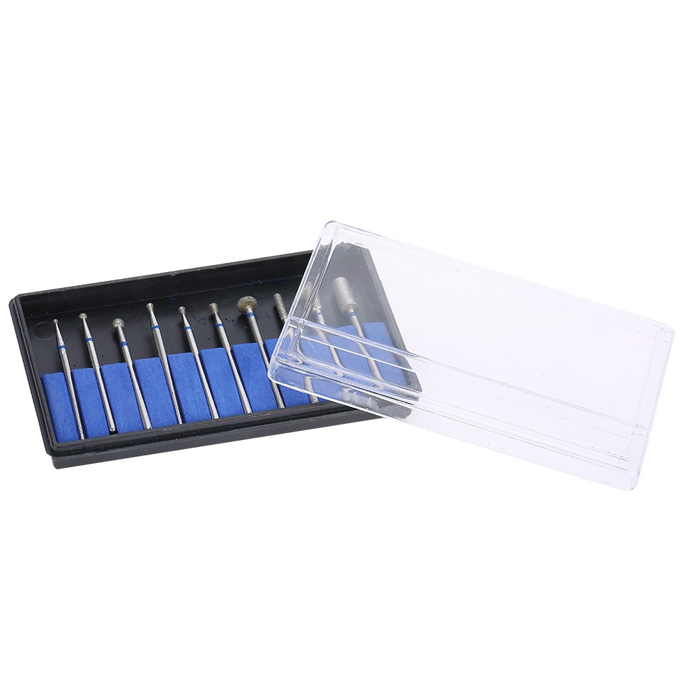 10pcs Tungsten Steel Nail Art Polishing Head Engraving Tool BLW