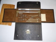 Vintage W Harling London Engineering Technical Drawing Draughtsman set. Arcliner