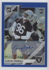2019 Panini Donruss Optic Rookies Blue Prizm 13/75 Clelin Ferrell #104 Auto 0kg