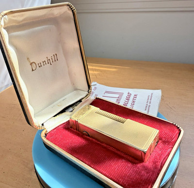 Rare Vintage Dunhill Rollagas Lighter - Early 1st Generation 1956-1958 With box