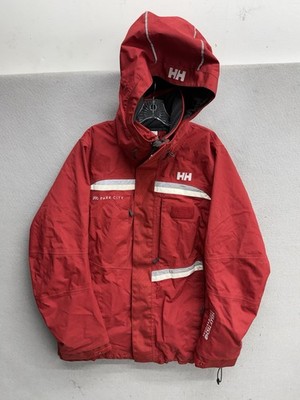Helly Hansen Jacket Mens Medium Red Helly Tech RECCO Ski Snowboard Park City