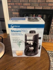 Capresso Steam Pro Espresso & Cappuccino Machine: 4 Cup, Black - Stainless (New)