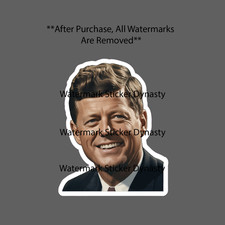 John F Kennedy Sticker Waterproof Decal USA America JFK President Gift NEW