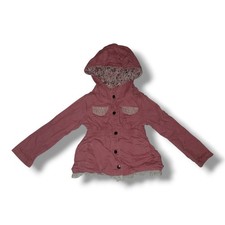 Girl's Nannette Kids Pink Jean Jacket With Hood. Size 4T