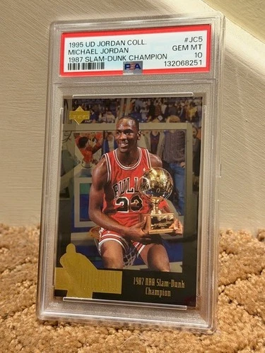1995 Upper Deck Michael Jordan PSA 10 #JC5 Collection Card NEW CLEAN CASE LOWPOP