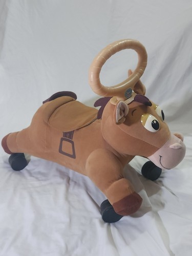 Vintage Disney Kiddieland Bullseye Roll & Go Toy Story 2 Cavalcabile Giocattolo Musicale Funziona - Foto 3 di 18