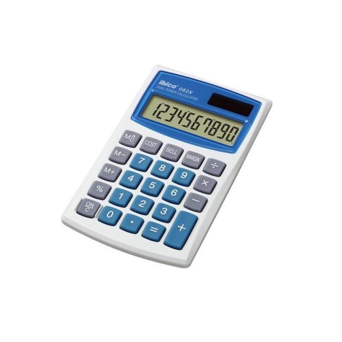 Ibico Calculatrice de poche 082X avec écran LCD et double alimentation