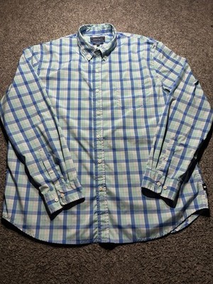Crown&Ivy Classic Fit Men XL(52x32) Button Down WorkWear Long Sleeve Shirt