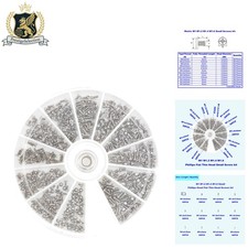Comprehensive 600PCS Tiny Screws Kit - Perfect for Eyeglasses and Gadgets Repair