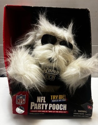 Rare Vintage LA Rams NFL Party Pooch Dances & Sings Who Let The Dogs Out Rare