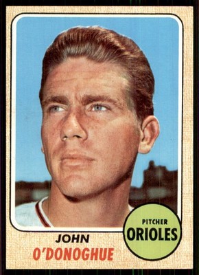 1968 Topps Small CREASE #456 John O'Donoghue Baltimore Orioles