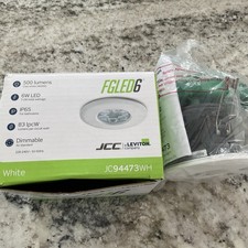 JCC FGLED6 Downlight with driver New Boxed White  - 4000k Cool white & dimmable 