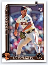 2025 Topps #357 Trevor McDonald San Francisco Giants Rookie