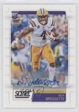 2019 Score Rookies Signatures Nick Brossette #419 Auto 1x9