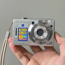 Sony Cyber-shot DSC-W55 Sliver 7.2MP 3x Optical Zoom Digital Camera English