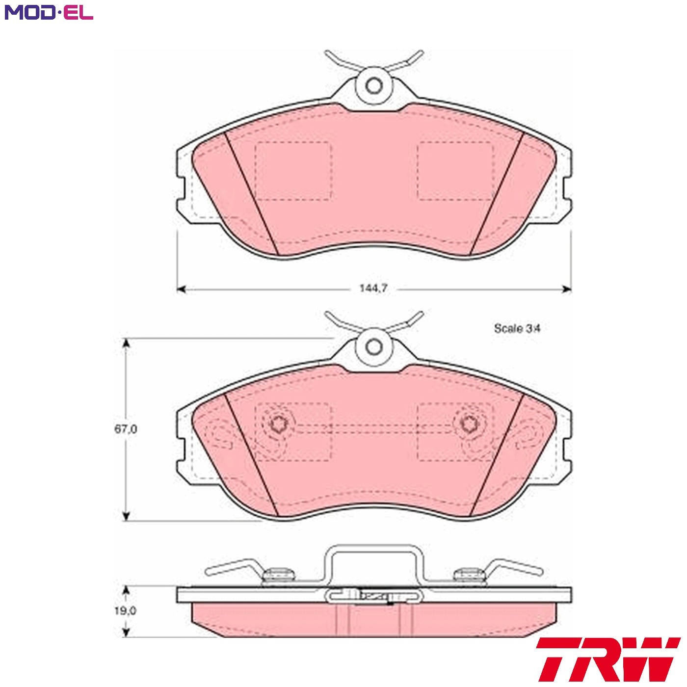 BRAKE PAD SET DISC BRAKE GDB815 FOR AUDI RR/ABY/3B 2.2L 7A 2.3L NM 2.0L 5cyl 90