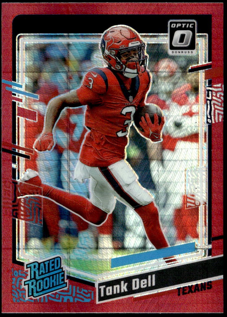 2023 Donruss Optic #245 Tank Dell Red Hyper Rated Rookie E1