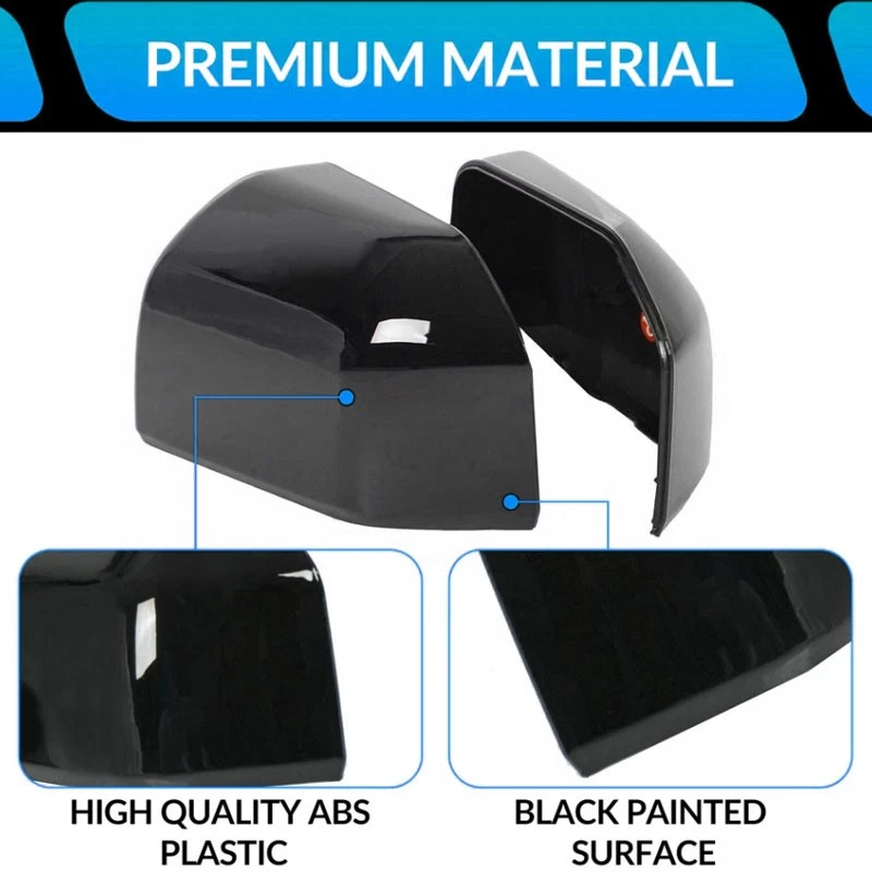 Capas espelhadas pretas esquerda e direita para caminhonetes Ford F-150 2015-2020 - Imagem 2 de 4
