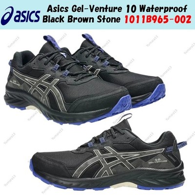 Asics Gel-Venture 10 Waterproof Black Brown Stone 1011B965-002 Men's Size