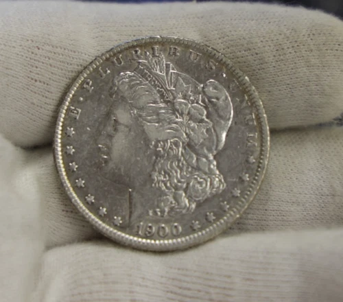 1900 O US Morgan Silver Dollar $1 XF (Harsch Cleaning)