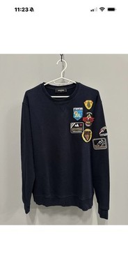 DSQUARED2 MEN'S SWEATSHIRT MULTI PATCH MOUNTAIN SIZE XL